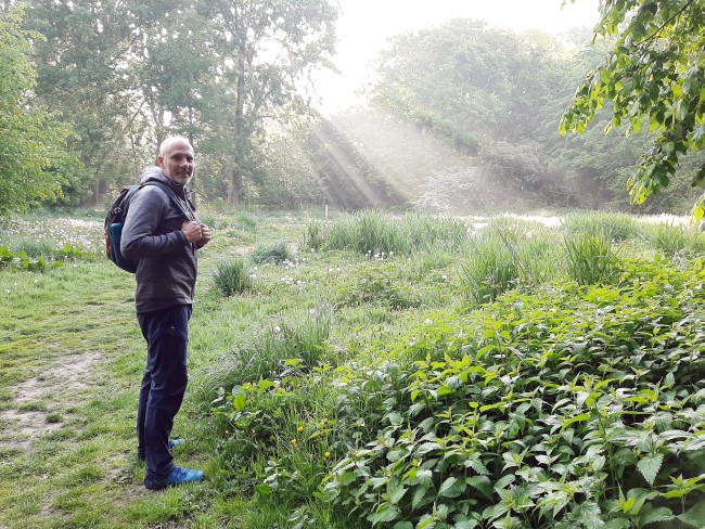 Evert vroege ochtend wandeling © Evert Aldewereld